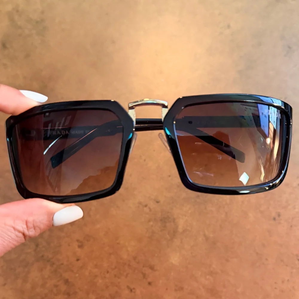 Prada Sunglasses – Black / Brown Gradient Lenses - Picture 2 of 10